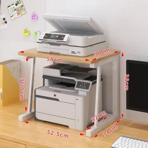 The Printer Perch – Desktop Printer Stand with Open Equipment Storage