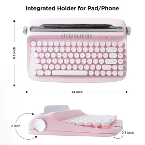 Retro Typewriter Bluetooth Keyboard