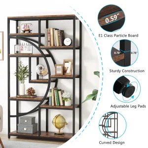 Half-Moon Display Bookcase